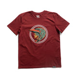 SIDE SKULL CRIMSON T-SHIRT