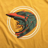 SIDE SKULL YELLOW T-SHIRT