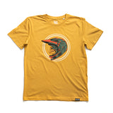 SIDE SKULL YELLOW T-SHIRT
