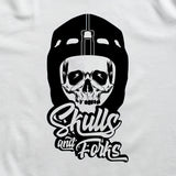 SKULLS AND FORKS WHITE T-SHIRT PRE-ORDER